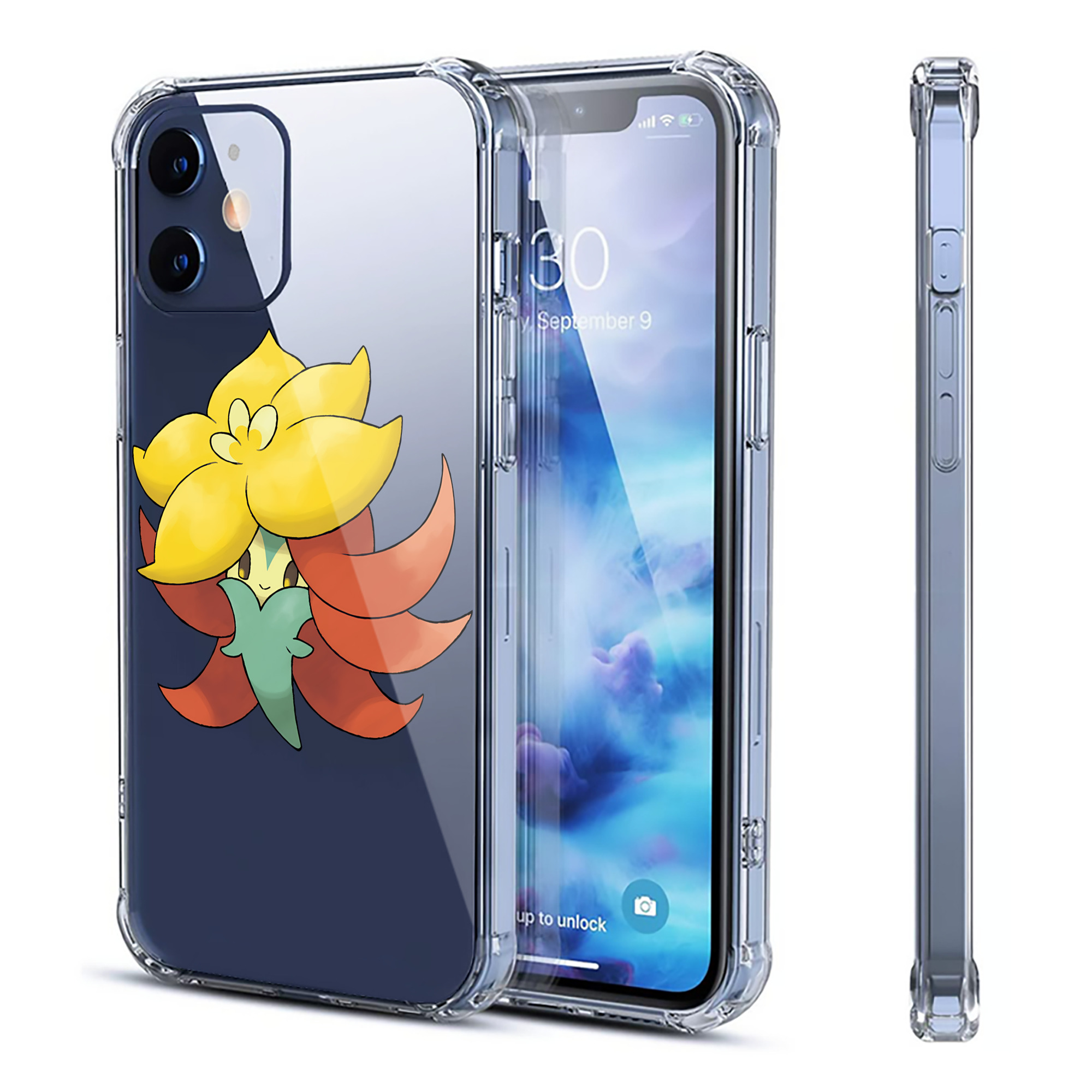 （画像用） ポケットモンスター Pokémon 【iPhone 12シリーズ対応】透明スマホケース（クリアソフトケース）